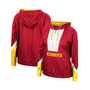 Women's Red Kansas City Chiefs Half-Zip Windbreaker Hoodie