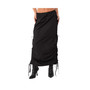 Women's Low Waist Nylon Maxi Skirt With Gathering On The Sides