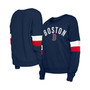 Women's Navy Boston Red Sox Game Day Crew Pullover Sweatshirt