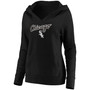 Plus Size Black Chicago White Sox Core Team Lockup V-Neck Pullover Hoodie