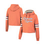 Women's Orange Clemson Tigers Retro Cropped Pullover Hoodie
