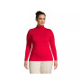 Women's Plus Size Lightweight Fitted Long Sleeve Turtleneck Tee