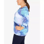 Plus Size Printed Stretch Jersey Top