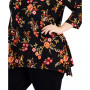 Plus Size Flowing Foliage Jacquard Top, Created for Macy's