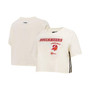 Women's Cream Tampa Bay Buccaneers Retro Classic Boxy Cropped T-shirt