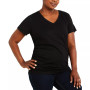 Plus Size V-Neck Side-Ruched Maternity Tee