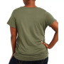 Plus Size V-Neck Side-Ruched Maternity Tee