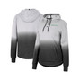 Women's Gray, Black Oregon Ducks Aurelia Dip-Dye Quarter-Snap Pullover Hoodie