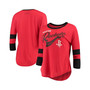 Women's Red, Black Houston Rockets Game Changer Viscose Jersey 3/4-Sleeve T-shirt