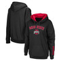 Women's Black Ohio State Buckeyes Arch Logo 1 Pullover Hoodie
