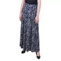 Petite Printed Belted Maxi Skirt