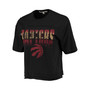 Women's Black Toronto Raptors Gradient Crop Top