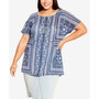 Plus Size Tiarne Necklace Top