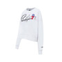 Women's White Philadelphia 76ers City Scape Pullover Sweatshirt