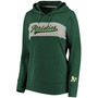 Plus Size Green Oakland Athletics Tri-Blend Colorblock Pullover Hoodie