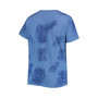 Women's Royal Los Angeles Dodgers Plus Size Cloud V-Neck T-shirt