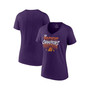 Women's Branded Purple Phoenix Suns 2022 Pacific Division Champions Locker Room V-Neck T-shirt