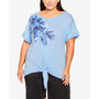 Plus Size Escape Tie Front Top