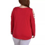 Plus Size Long Sleeves Cold Shoulder Top