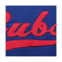 Women's Royal and Red Chicago Cubs Playmaker Raglan Pullover Sweatshirt