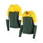 Women's Green Oakland Athletics Colorblock French Terry Full-Zip Hoodie