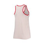 Women's White and Red Boston Red Sox Pinstripe Scoop Neck Tank Top