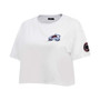 Women's White Colorado Avalanche Classic Boxy Cropped T-shirt