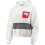 Women's White Tampa Bay Buccaneers Crop Dolman Pullover Hoodie