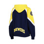 Women's Navy, Gold Milwaukee Brewers Hail Mary Full-Zip Hoodie