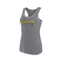 Women's Branded Heather Gray Oakland Athletics Wordmark Logo Racerback Tank Top