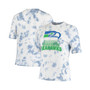 Women's Royal Seattle Seahawks Team Spirit Tie-Dye T-shirt