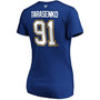 Women's Vladimir Tarasenko Blue St. Louis Blues Authentic Stack Name Number V-Neck T-shirt