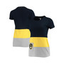 Women's Navy Milwaukee Brewers Fitted T-shirt