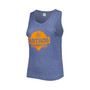 Women's Navy Houston Astros Plus Size High Neck Tri-Blend Tank Top