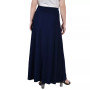 Petite Solid Maxi Skirt with Sash Waist Tie