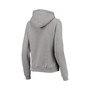 Women's Heathered Gray Clemson Tigers Plaid Sherpa Pullover Hoodie