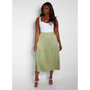 Women's Essential Satin Shift Skirt