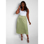 Women's Essential Satin Shift Skirt