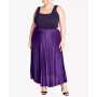 Plus Size Knit Pleat Skirt