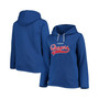 Women's Royal Texas Rangers Plus Size Side Split Pullover Hoodie