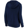 Plus Size Navy Cleveland Indians Core Team Crossover V-Neck Pullover Hoodie