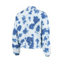 Women's Royal Los Angeles Rams Tie-Dye Cropped Pullover Sweatshirt