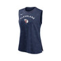 Women's Navy Cleveland Guardians Muscle Play Tank Top