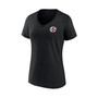 Women's Branded Black Pittsburgh Steelers Team Mother's Day V-Neck T-shirt