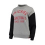Women's Gray, Black Chicago Bulls Ivy Varsity Pullover Sweatshirt