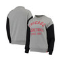 Women's Gray, Black Chicago Bulls Ivy Varsity Pullover Sweatshirt