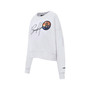 Women's White Brooklyn Nets City Scape Pullover Sweatshirt