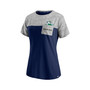 Women's Branded Navy, Heathered Gray Notre Dame Fighting Irish Inside Pocket T-shirt