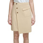 Women's Asymmetric Button-Front Skirt