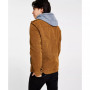 Men’s Sherpa Lined Two Pocket Hooded Trucker Jacket